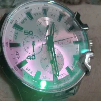 ساعت کرست مچی بند استیل نو