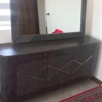 کنسول با آینه و میز ناهارخوری ۴ نفره