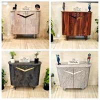 جاکفشی بغل گرد طرح خطی میز جا کفشی وکیوم FRP تهران