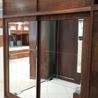 کمد دیواری ریلی عرض ۲متر ملامینه پویا