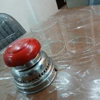 کلاهک چراغ زنبوری و دوعدد شیشه اورجینال آلمانی|کلکسیون اشیاء عتیقه|اصفهان, خانه اصفهان|دیوار