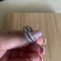 گوشواره حلقه نقره ،تعویض ندارم.