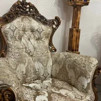 مبل ۹ نفره با دوتا عسلی و میز بزرگ سالم