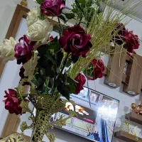 گلدان برنز|گل مصنوعی|میانه, |دیوار