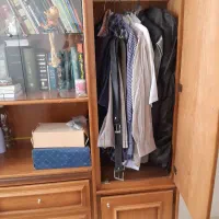 کمد چوبی|کتابخانه، شلف، قفسه‌های دیواری|تبریز, |دیوار