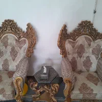 مبل ۷نفره سلطنتی|مبلمان خانگی و میز عسلی|بروجن, |دیوار