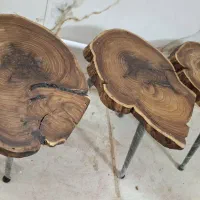 میز عسلی روستیک(گل میز)