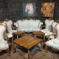 مبل کلاسیک 9نفره چوب گردو مخصوص جهزیه عروس