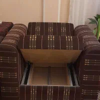 مبل بزرگ ۶ نفره اسکلت فلزی  با قابلیت تحت شو|مبلمان خانگی و میز عسلی|تهران, تهرانسر شمالی|دیوار