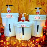 سطل تخمیر 12،20، 22لیتری فودگرید قفل هوا دیگ تقطیر