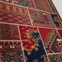 فرش برند ساوین طرح چهل تیکه گلیمی