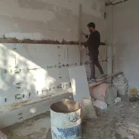 کاشی کاری چسبی وملاتی سرامیک کاری ،کاشیکاری،تخریب|خدمات پیشه و مهارت|تبریز, |دیوار