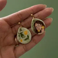 گوشواره دستساز سرامیکی