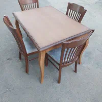 فروش میز صندلی چوبی راش اقساطی چک صیادی