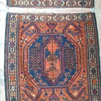 با سلام ۰ دو تخته پادری به هم چسبیده ۰ گلیم|گلیم، جاجیم، گبه|خوی, |دیوار