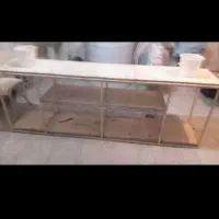 میز به ابعاد طول۲۱۷ در ۴۵  ارتفاع ۷۶|کتابخانه، شلف، قفسه‌های دیواری|اصفهان, قلعه طبره|دیوار