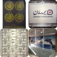 پرده آماده و فوری پانچی مینیمال زبرا ورتیکال|پرده، رانر، رومیزی|قزوین, |دیوار