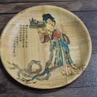 بشقاب آنتیک بامبو دیوارکوب