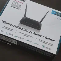 دستگاه مودم روتر دی لینک دوآنتنه ADSL