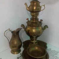 ست کامل سماورزغالی.بالوستر.