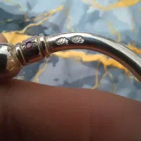 دستبند نقره با مخراجکاری یاقوت|جواهرات|تهران, وحیدیه|دیوار
