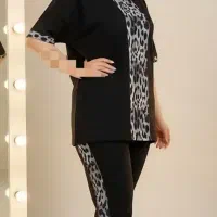 ست تیشرت و شلوار پلنگی