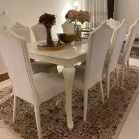 مبل ومیز غذا خوری|مبلمان خانگی و میز عسلی|میانه, |دیوار