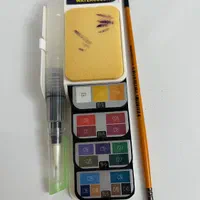 پالت ابرنگ ۱۸ رنگ مارک امشا به همراه قلم پارس ارت|لوازم التحریر|گنبد کاووس, |دیوار