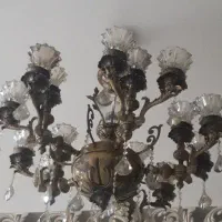 لوستر ۱۵ شاخه برنز|لوستر و چراغ آویز|ری, شهادت|دیوار