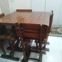 میزنهارخوری چوبی|میز و صندلی غذاخوری|اهواز, سلطانمنش|دیوار