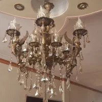 فروش لوستر برنزی فرشته دوازده شعله