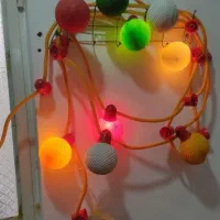 ریسه چراغ توپی .لوستر و چراغ آویز