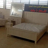 سرویس خواب رنگی تخت دراور پاتختی