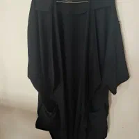 مانتو مشکی جلوباز