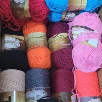 تعدادی کاموا سوزنی،یوموش،پلی استر|لوازم خیاطی و بافتنی|وحیدیه, |دیوار