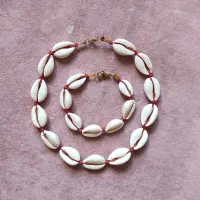 چوکر و دستبند صدف