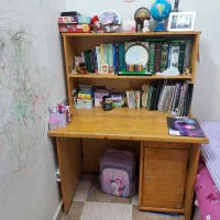 میز تحریر کتابخونه دار چوبی