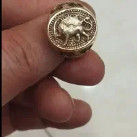 انگشتر خارجی زیبا و قدیمی مشابه طلا و سکه پهلوی