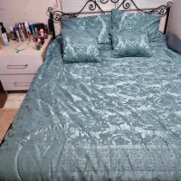 تخت دو نفره فرفوژه همراه باتشک طبی فنری