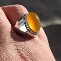 انگشتر عقیق زرد شهرام حافظ