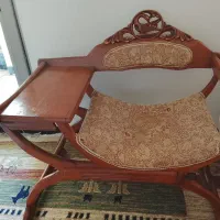 میز تلفن چوبی