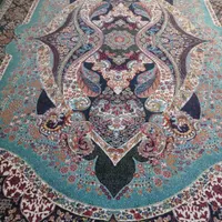فرش فیروزه ای ۱۲ متری