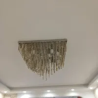 لوستربدنه فلزی شاخه کریستالی|لوستر و چراغ آویز|قدس, |دیوار