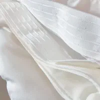 پرده حریر سفید