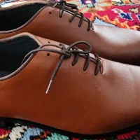 کفش چرم اصل مجلسی سایز ۴۴ دست دوز