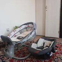 گهواره برقی و کریر نوزاد|اسباب و اثاث بچه|بروجرد, |دیوار