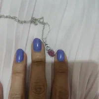 نگین گردنبند یاقوت نقره