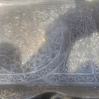 سینی نقره ترک طرح سلطنتی قدیمی