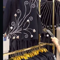 جواهر دوزی روی انواع لباس|لباس|قم, باجک یک|دیوار