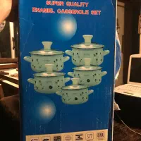 ست قابلمه لعابی درب دار|ظروف پختوپز|رشت, جانبازان|دیوار